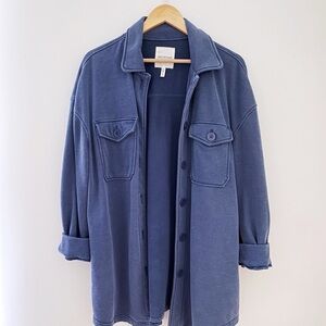 NWOT Avec Les Filles Blue Shacket